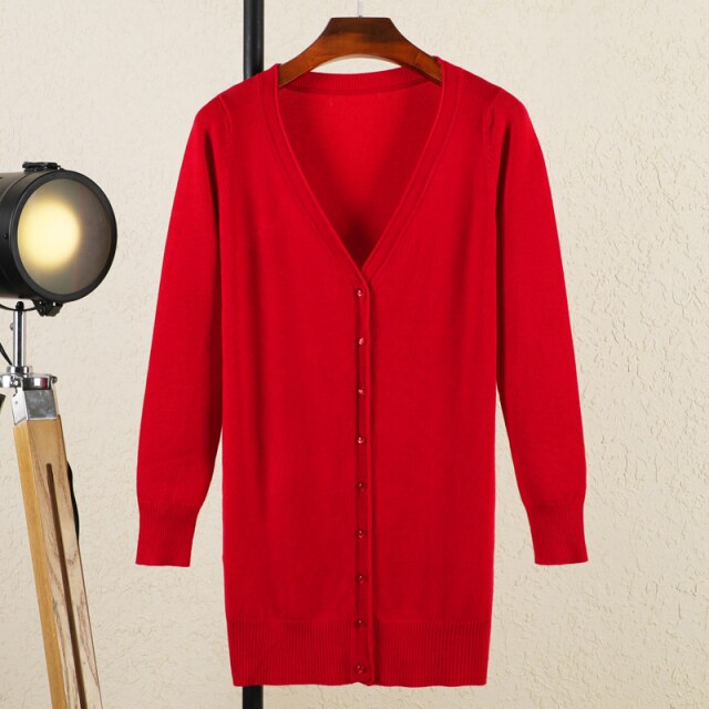 V-neck Woman Cardigan