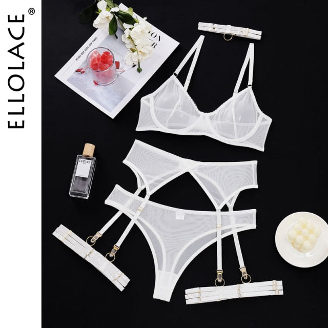 4 Pieces Sexy Erotic Lingerie